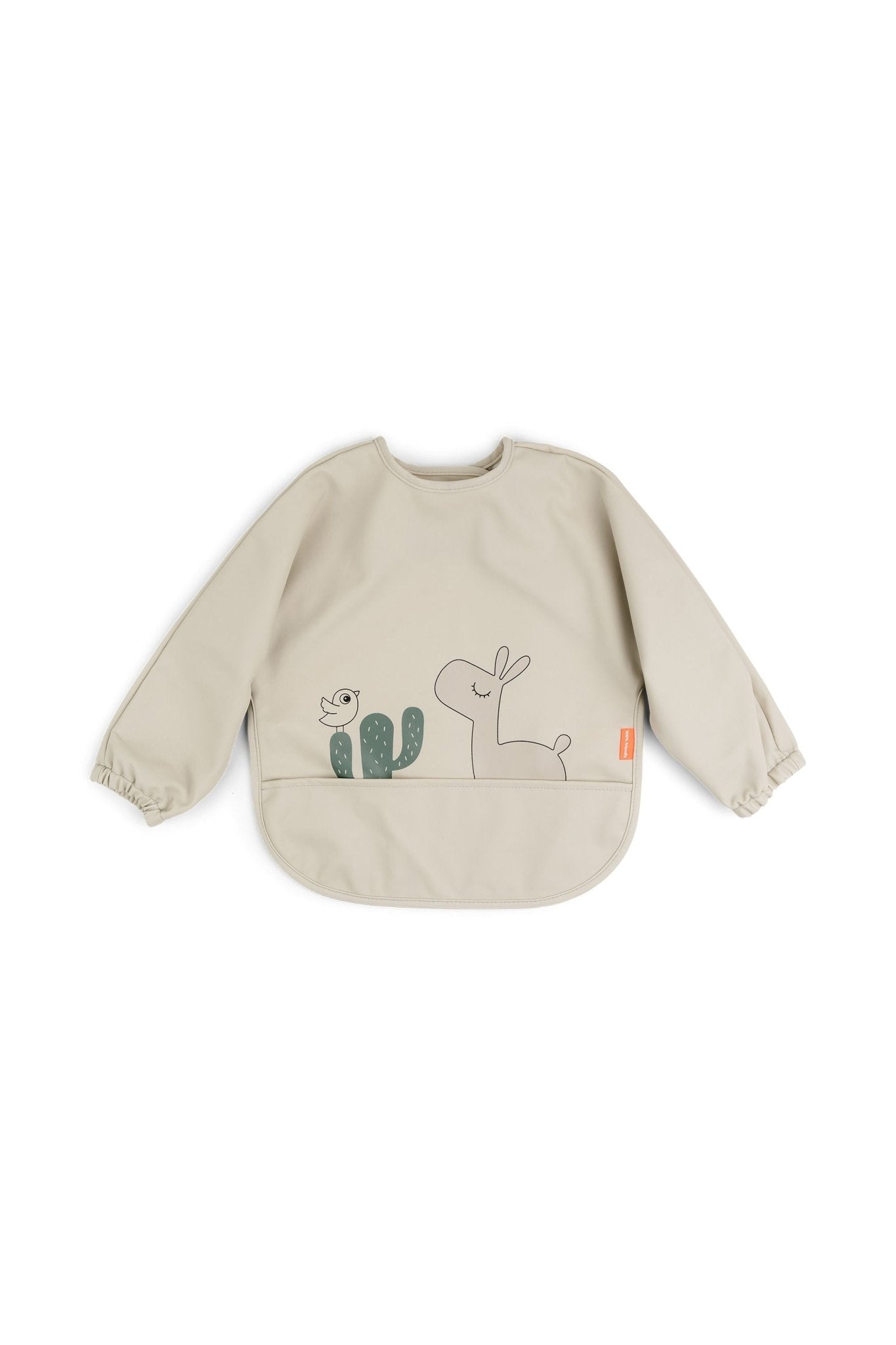 Sleeved pocket bib | Lalee - Sand van Done by Deer | Kids Conceptstore Le Fanfare