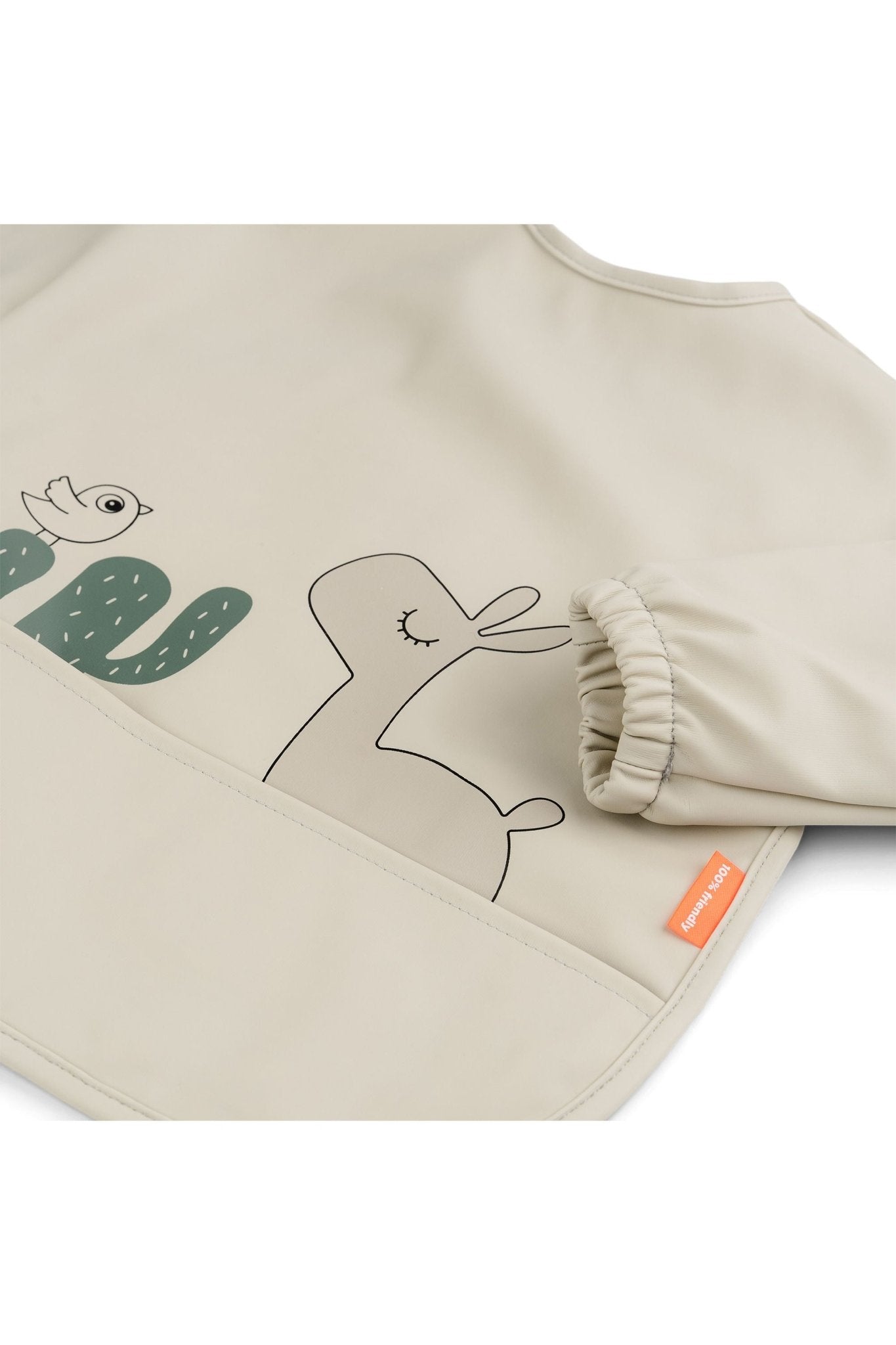 Sleeved pocket bib | Lalee - Sand van Done by Deer | Kids Conceptstore Le Fanfare
