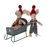 Sleigh, Mouse - Green van Maileg | Kids Conceptstore Le Fanfare