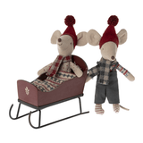 Sleigh, Mouse - Red van Maileg | Kids Conceptstore Le Fanfare