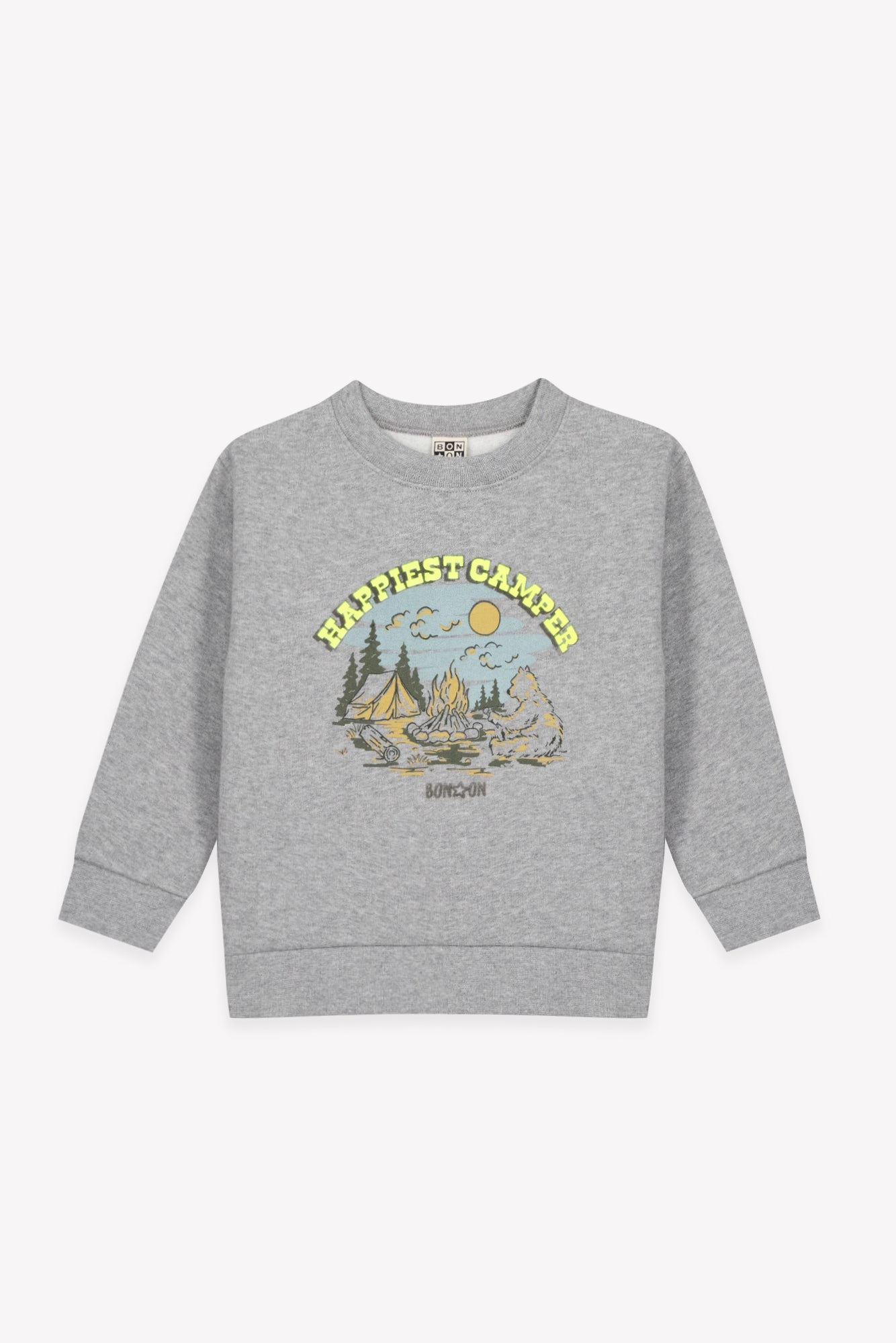 Smile happiest - Gris chine van BONTON | Kids Conceptstore Le Fanfare