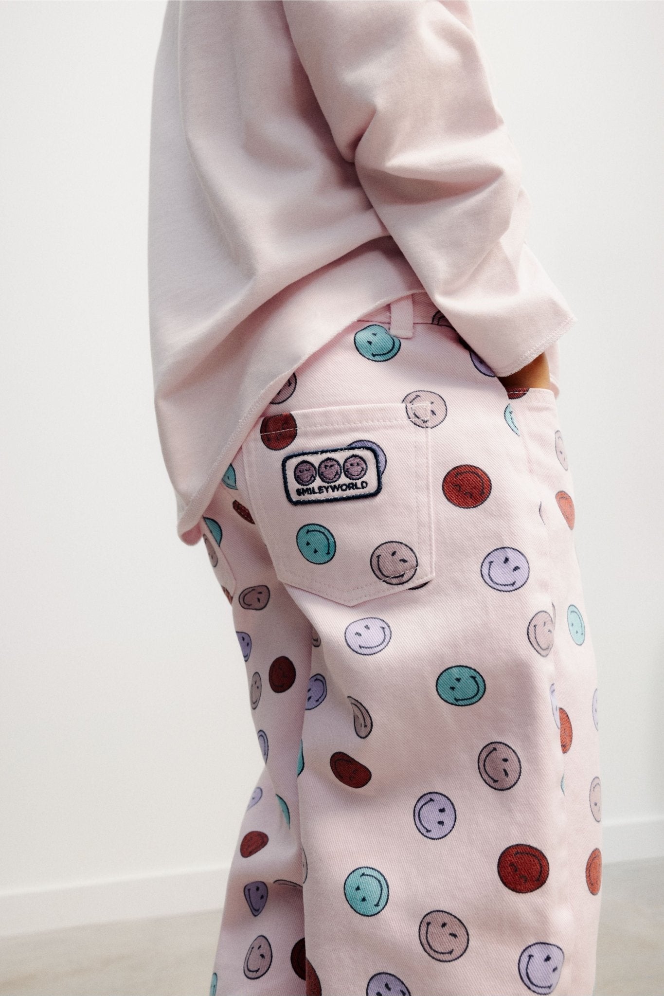Smiley Denim Trouser van The New Society | Kids Conceptstore Le Fanfare