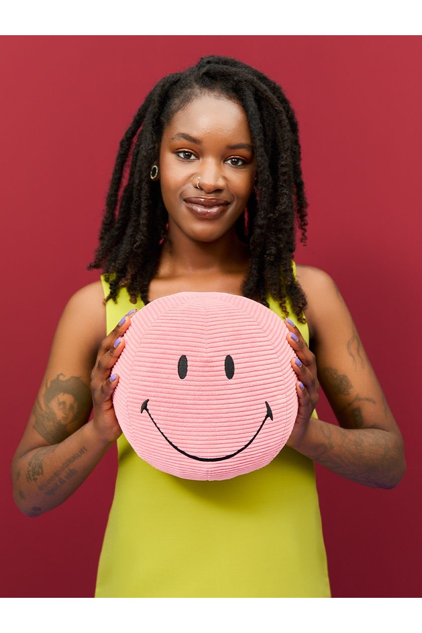 Smiley ECO Corduroy - Bubblegum Pink van BON TON TOYS | Kids Conceptstore Le Fanfare