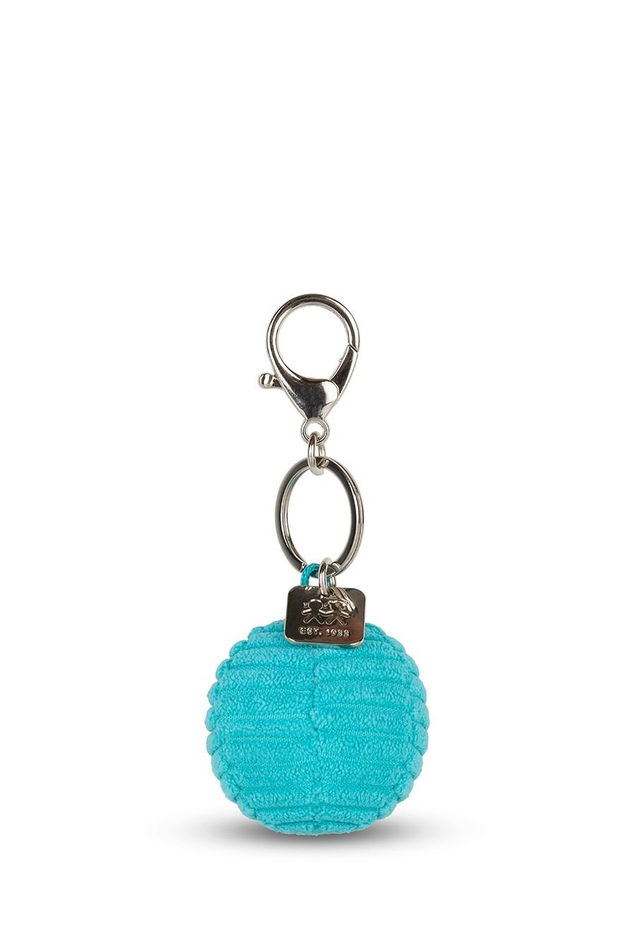 Smiley Keychain ECO Corduroy - Teal van BON TON TOYS | Kids Conceptstore Le Fanfare