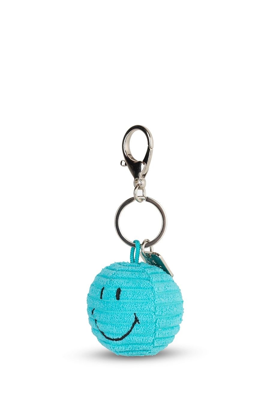 Smiley Keychain ECO Corduroy - Teal van BON TON TOYS | Kids Conceptstore Le Fanfare