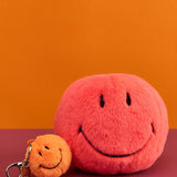 Smiley Keychain ECO Fuzzy - Orange van BON TON TOYS | Kids Conceptstore Le Fanfare