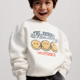 Smiley Sweatshirt Whisper White van The New Society | Kids Conceptstore Le Fanfare