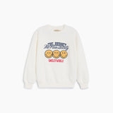 Smiley Sweatshirt Whisper White van The New Society | Kids Conceptstore Le Fanfare