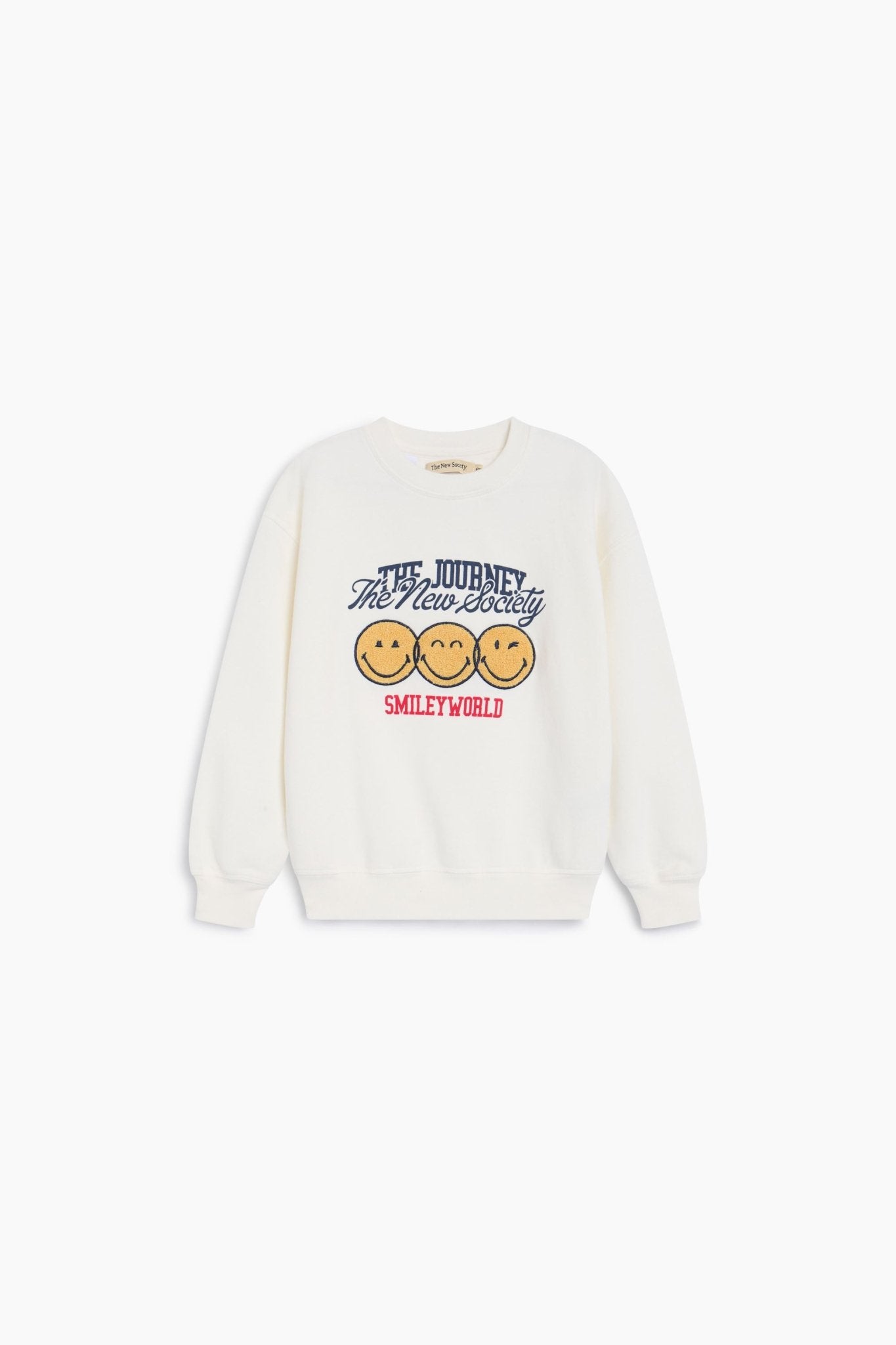 Smiley Sweatshirt Whisper White van The New Society | Kids Conceptstore Le Fanfare