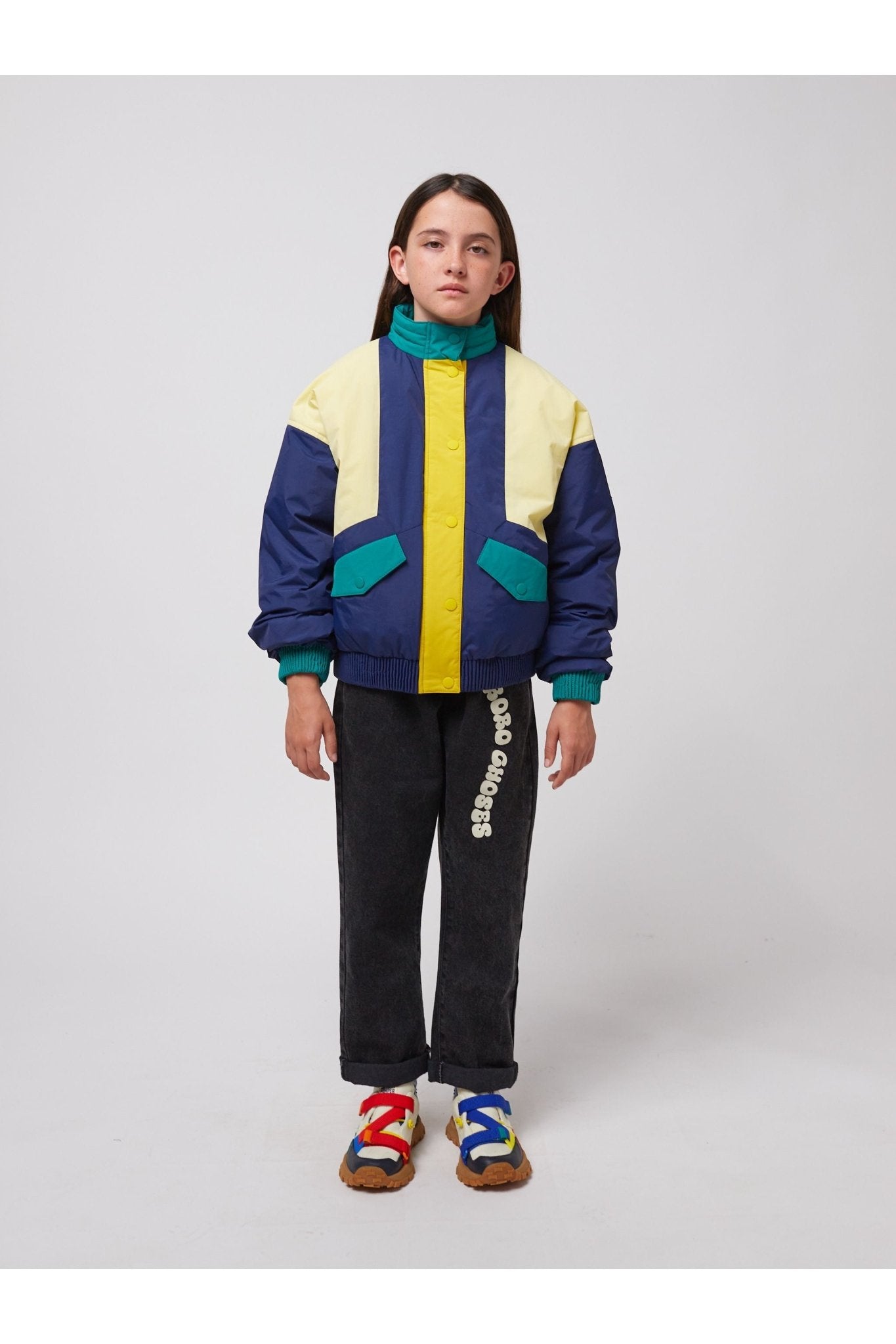 Smiling Color Block Jacket van Bobo Choses | Kids Conceptstore Le Fanfare