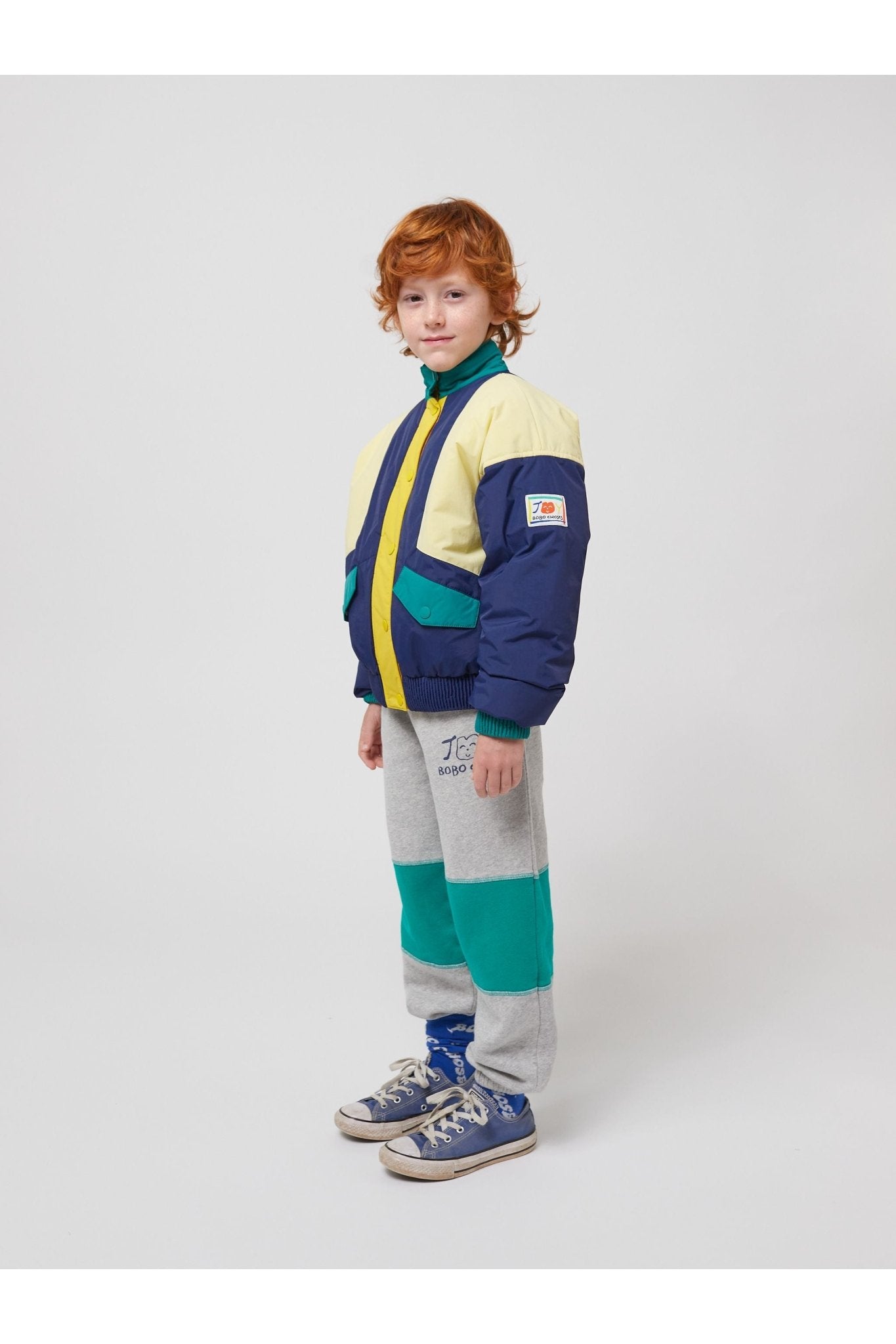 Smiling Color Block Jacket van Bobo Choses | Kids Conceptstore Le Fanfare