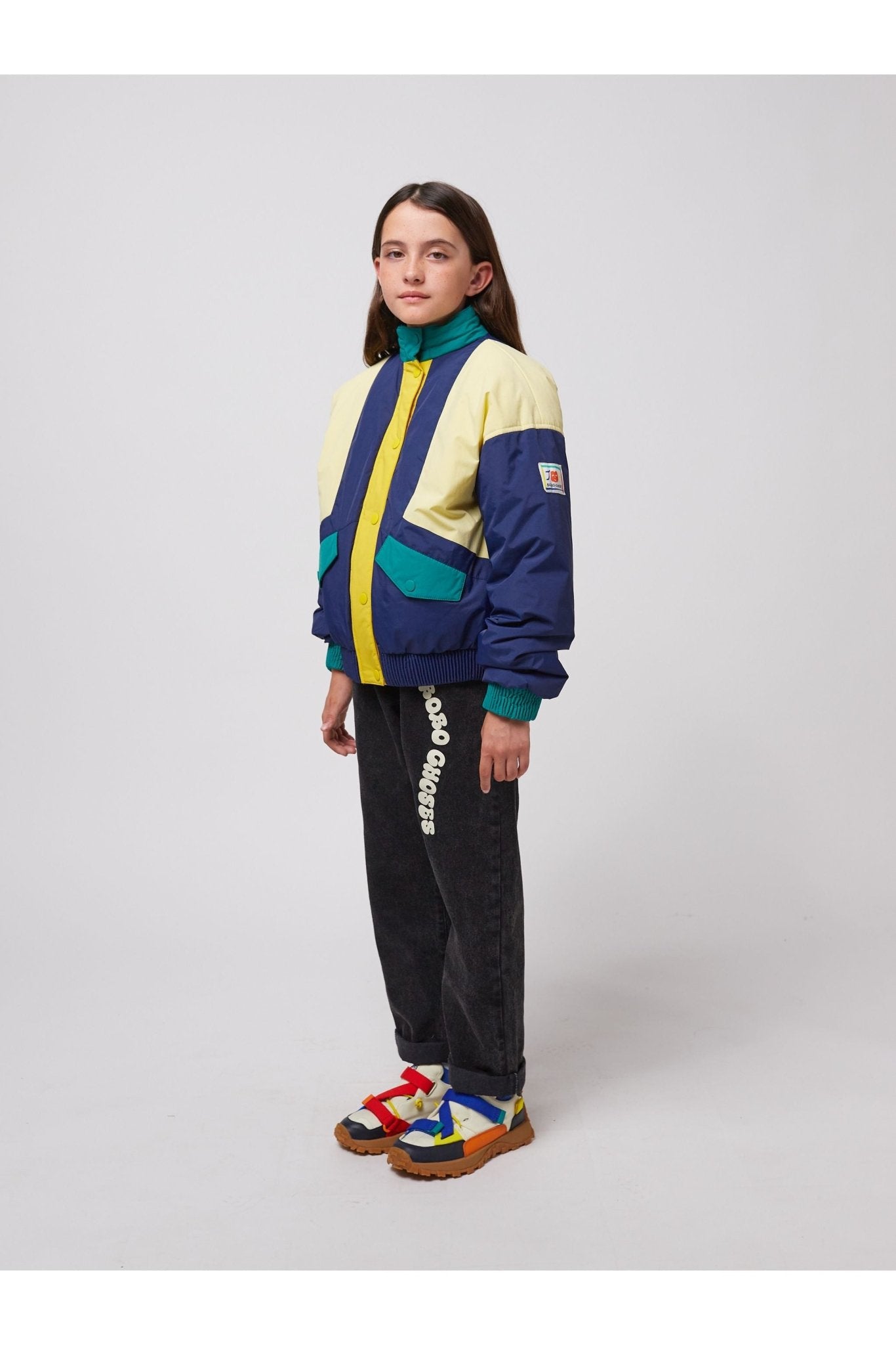 Smiling Color Block Jacket van Bobo Choses | Kids Conceptstore Le Fanfare