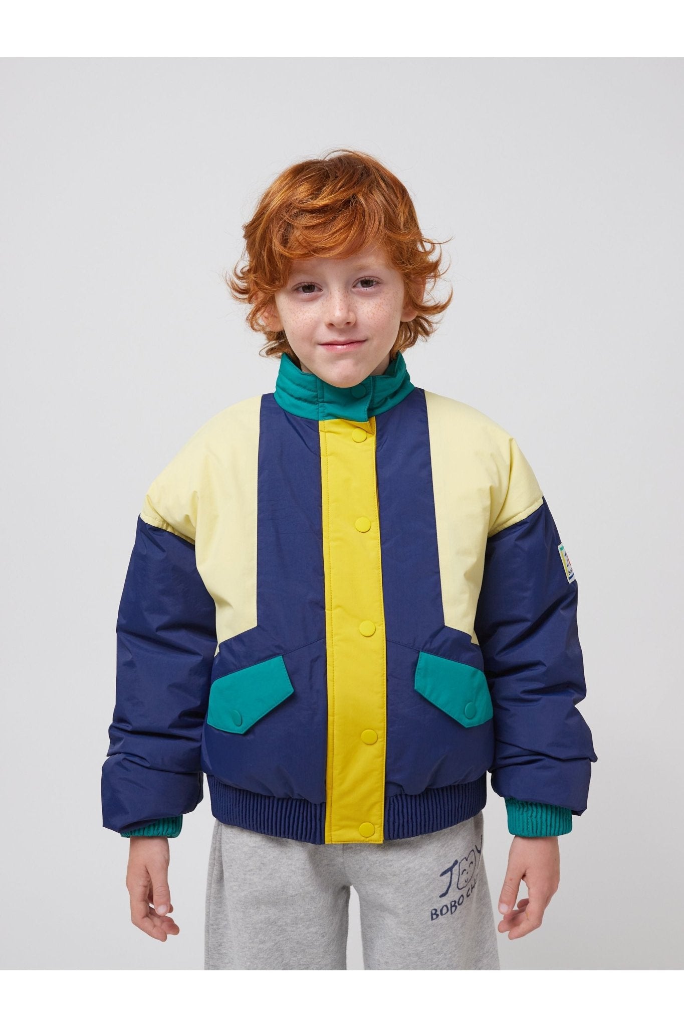 Smiling Color Block Jacket van Bobo Choses | Kids Conceptstore Le Fanfare