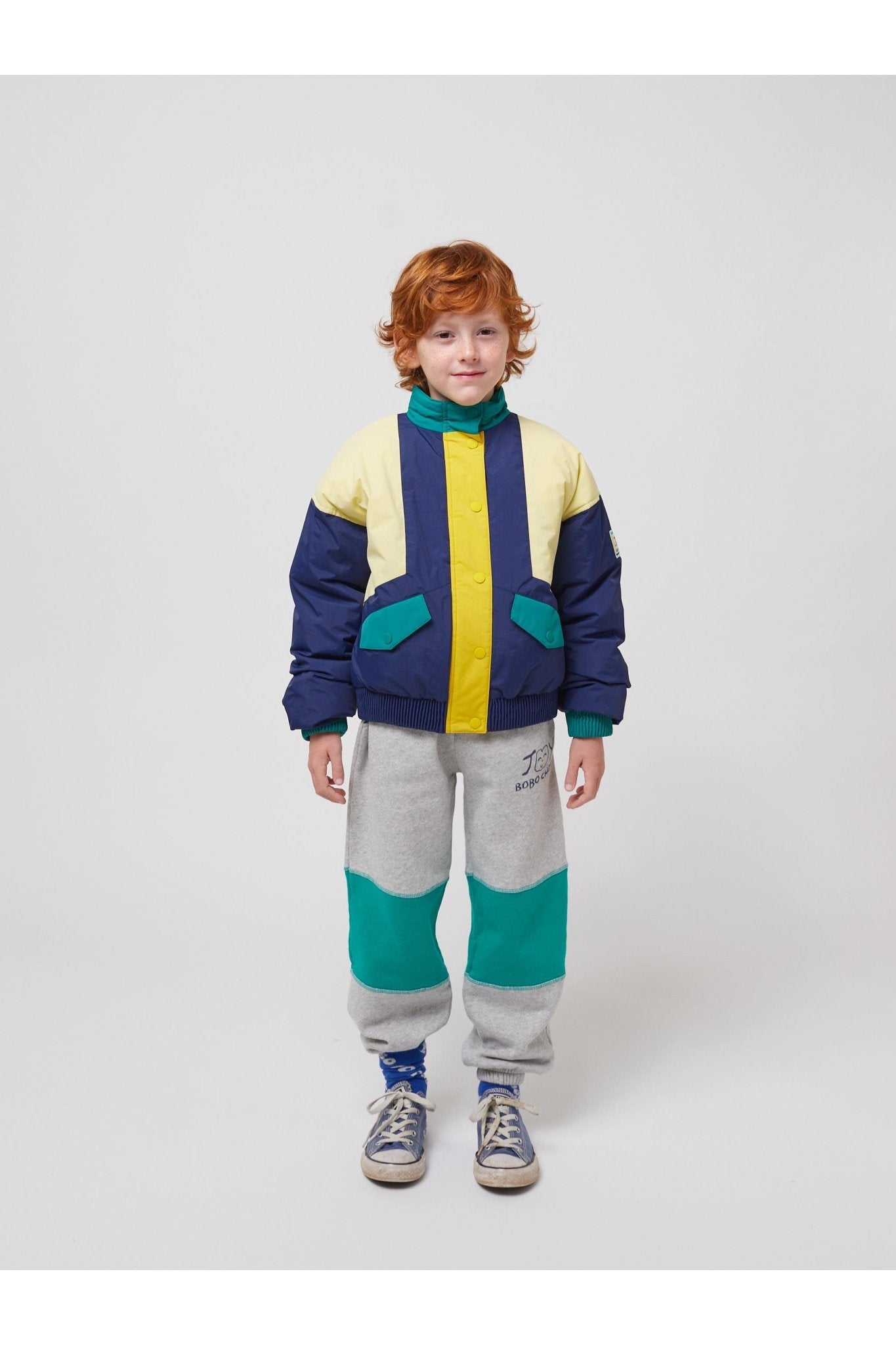 Smiling Color Block Jacket van Bobo Choses | Kids Conceptstore Le Fanfare