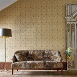 Snakeshead Wallpaper - Gold/Linen