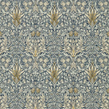 Snakeshead Wallpaper - Indigo/Cumin