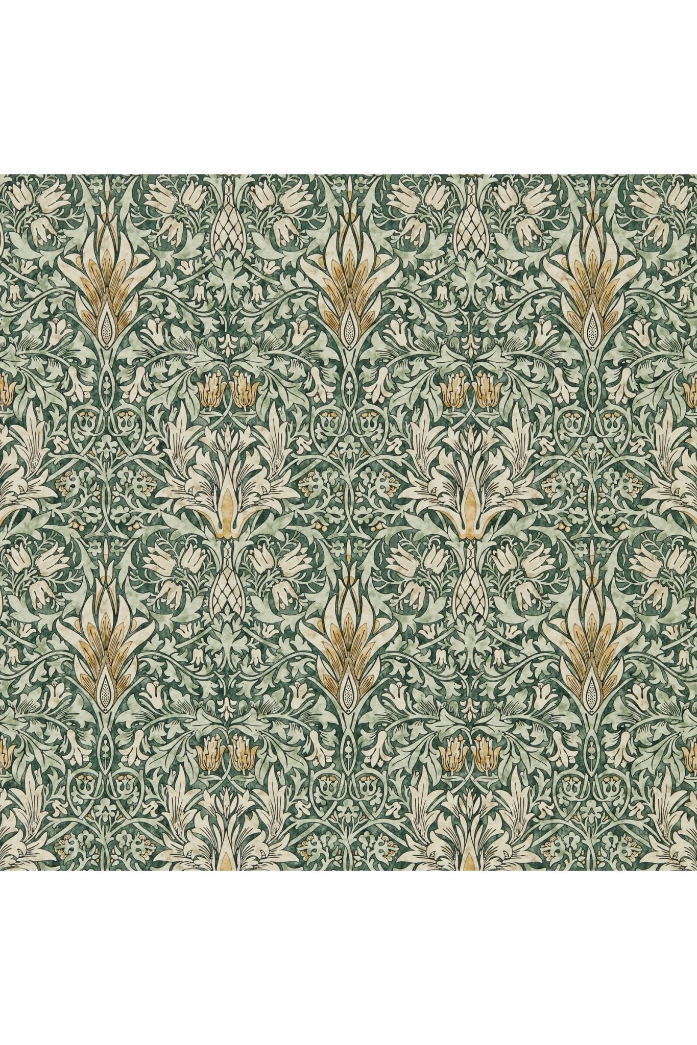 Snakeshead Wallpaper - Forest/Thyme van Morris & Co | Kids Conceptstore Le Fanfare