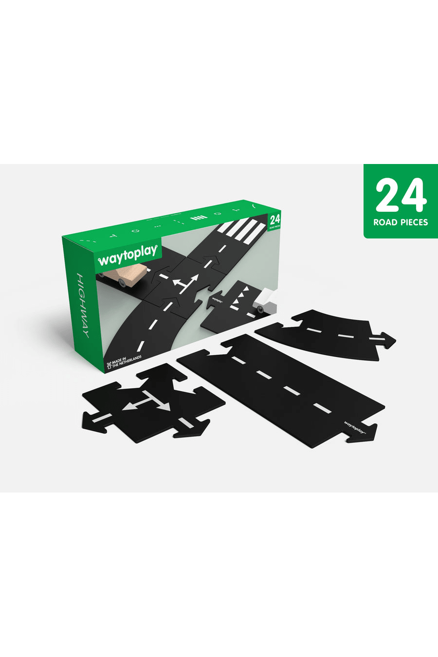 Snelweg 24 stuks van Waytoplay | Kids Conceptstore Le Fanfare
