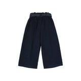 Soft velour girly pants - Navy van Búho | Kids Conceptstore Le Fanfare