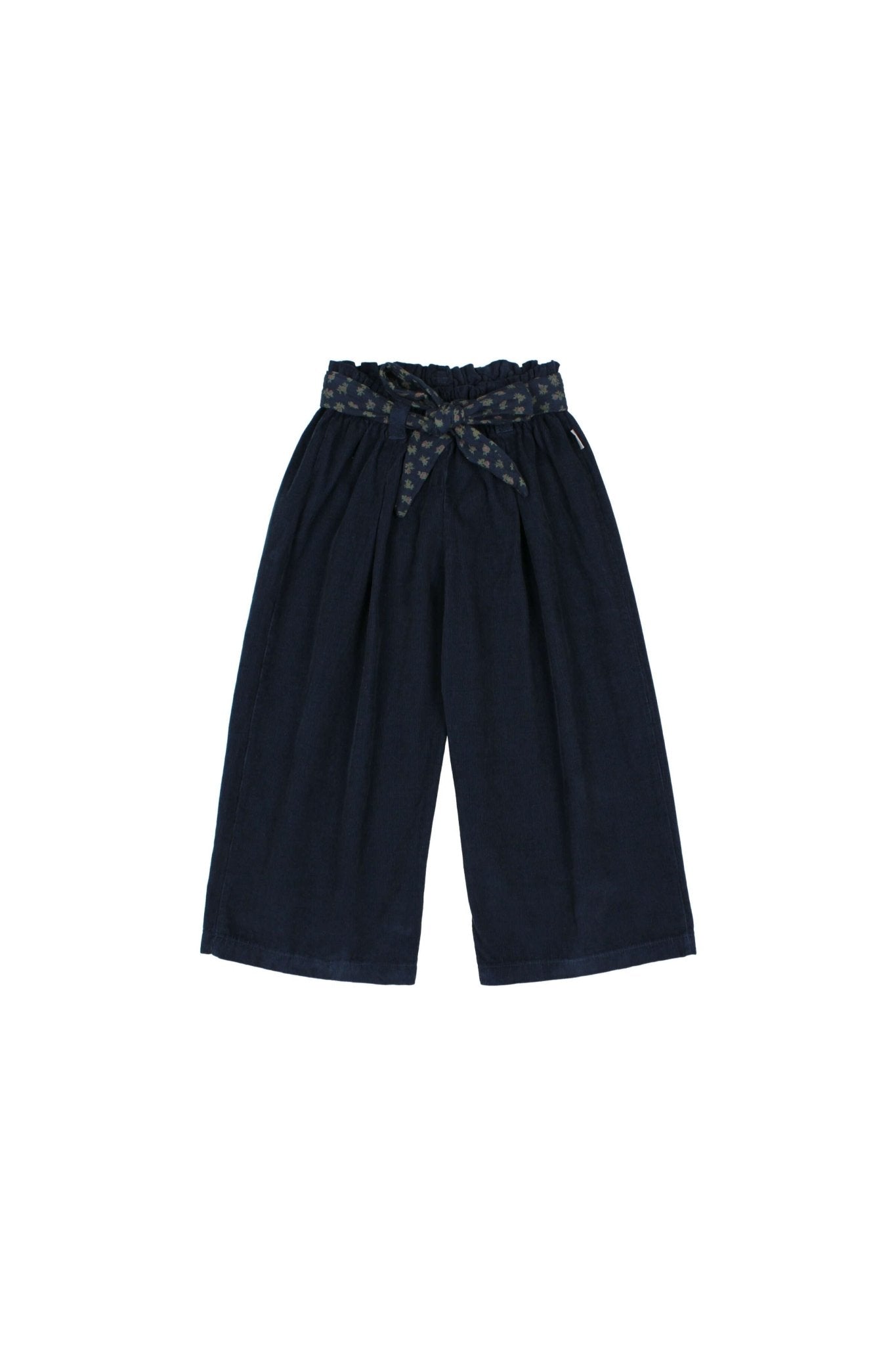 Soft velour girly pants - Navy van Búho | Kids Conceptstore Le Fanfare