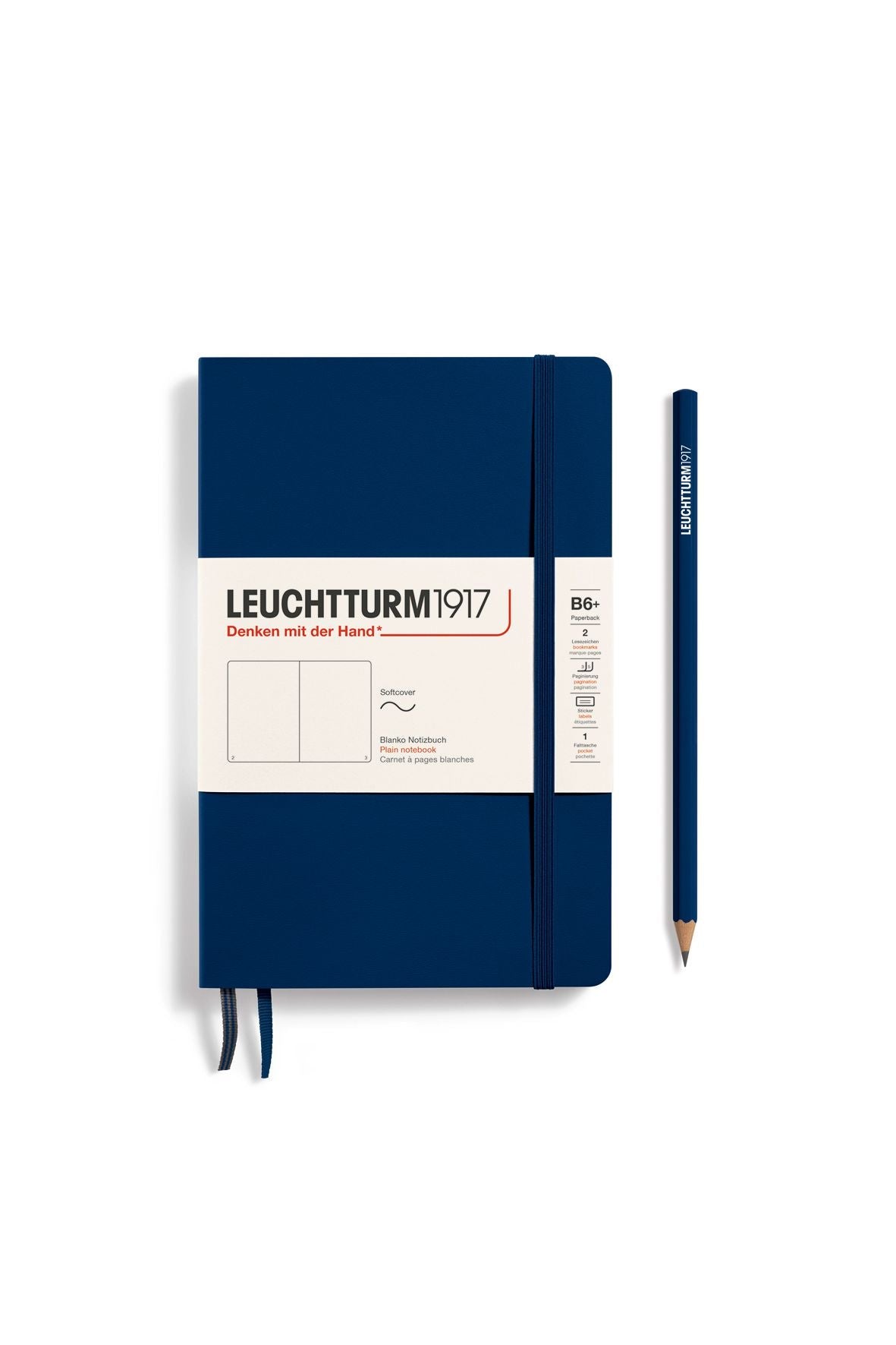 Softcover Paperback navy, plain van LEUCHTTURM1917 | Kids Conceptstore Le Fanfare