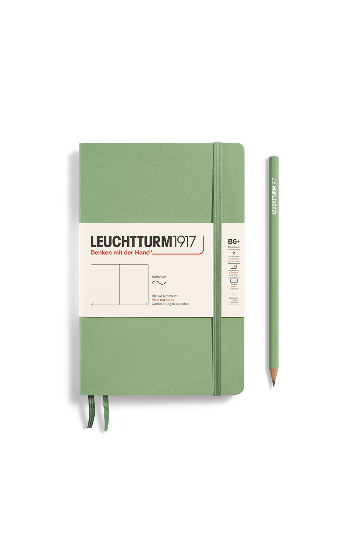 Softcover Paperback sage, plain van LEUCHTTURM1917 | Kids Conceptstore Le Fanfare