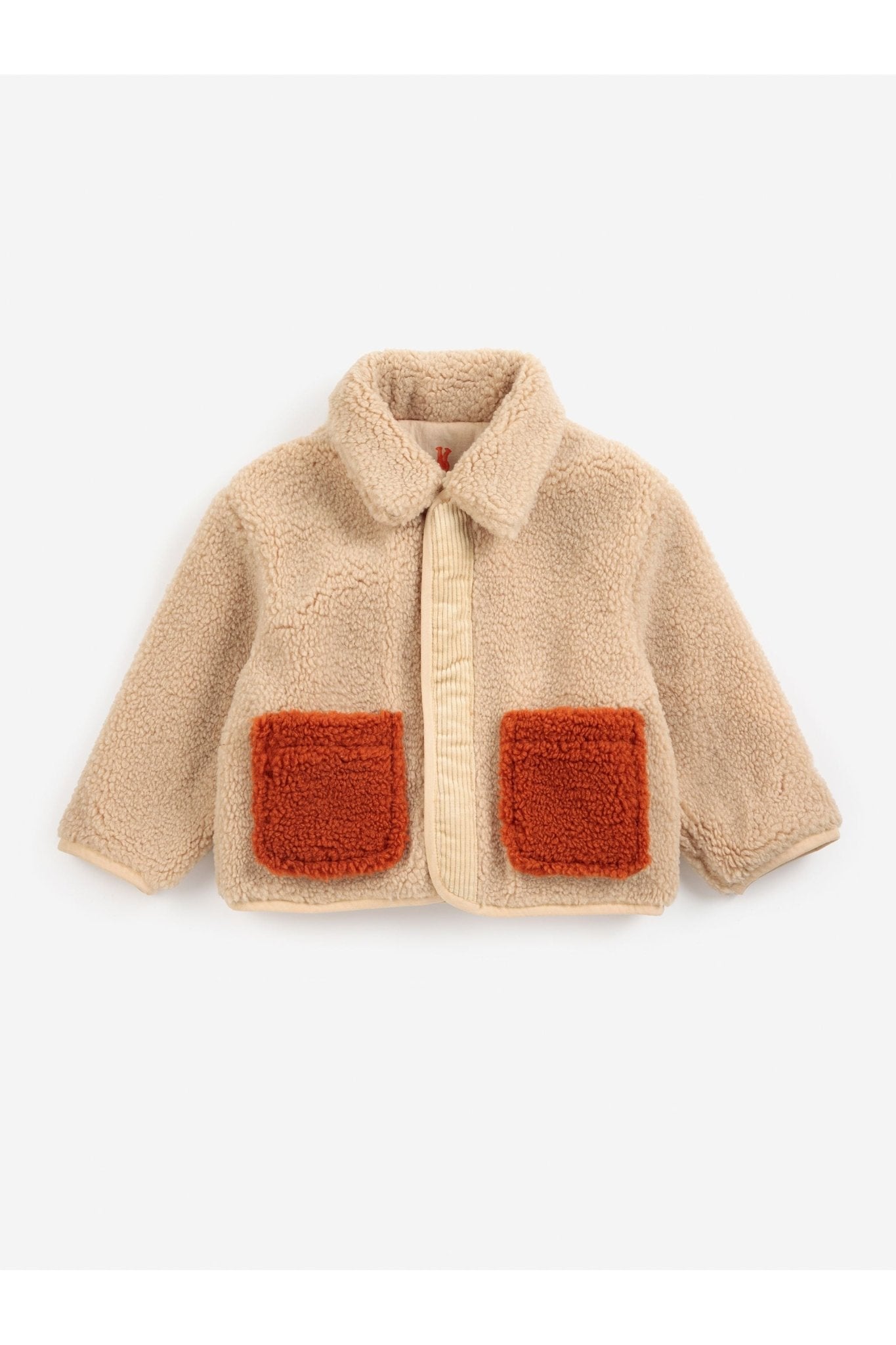 Softpaw Monster sheepskin reversible jacket - Light Pink van Bobo Choses | Kids Conceptstore Le Fanfare