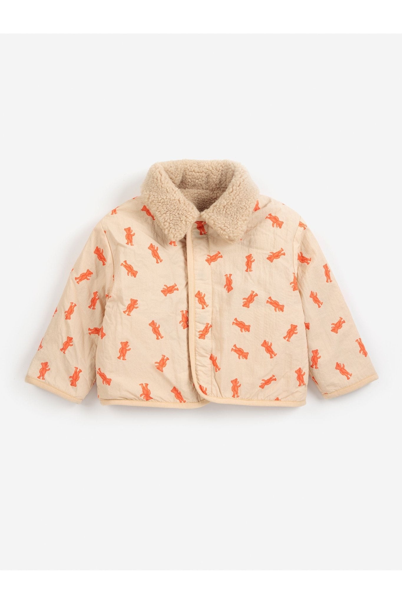 Softpaw Monster sheepskin reversible jacket - Light Pink van Bobo Choses | Kids Conceptstore Le Fanfare