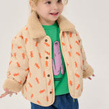 Softpaw Monster sheepskin reversible jacket - Light Pink van Bobo Choses | Kids Conceptstore Le Fanfare