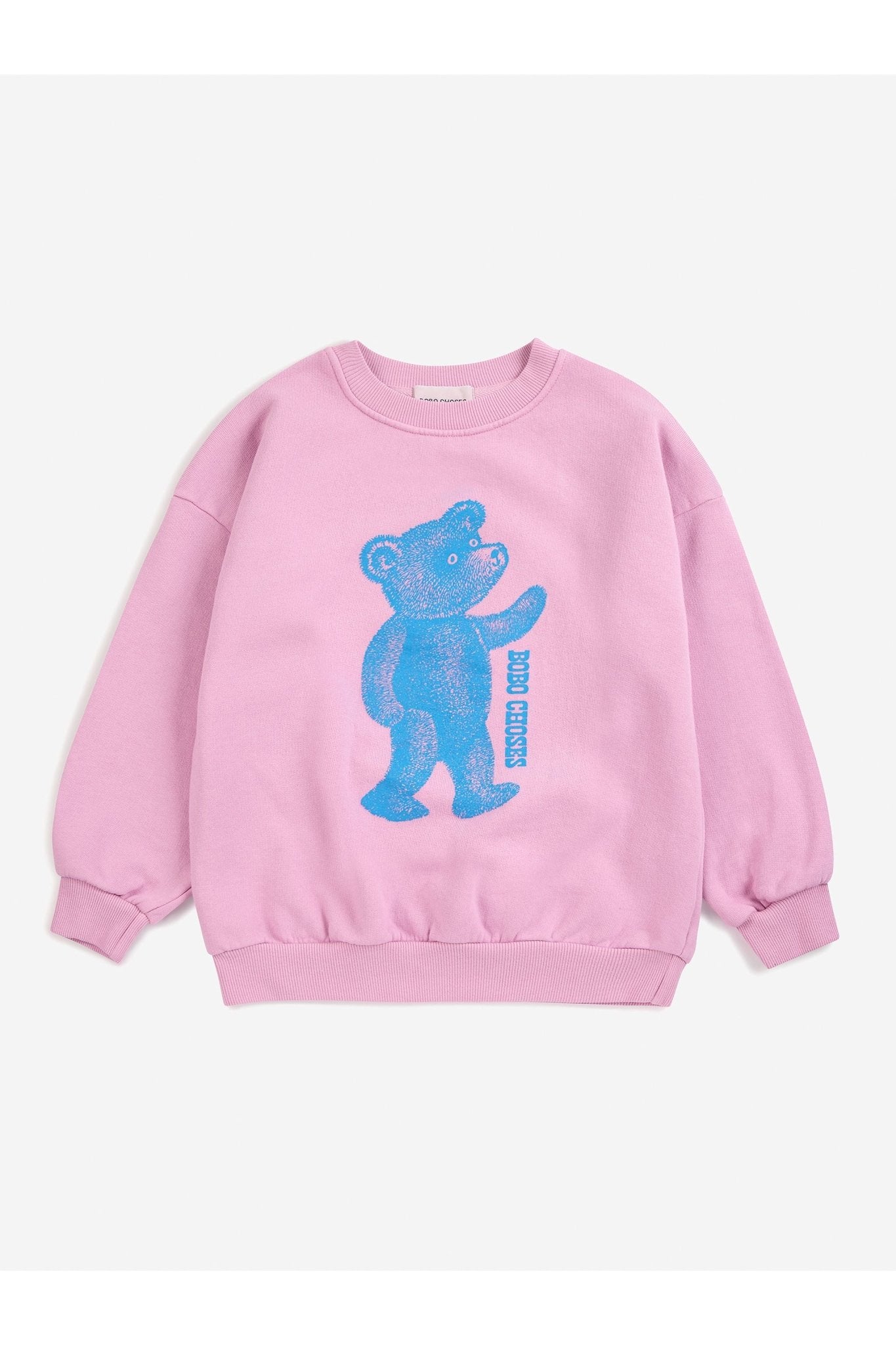 Softpaw Monster sweatshirt - Pink van Bobo Choses | Kids Conceptstore Le Fanfare