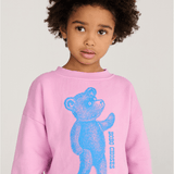 Softpaw Monster sweatshirt - Pink van Bobo Choses | Kids Conceptstore Le Fanfare