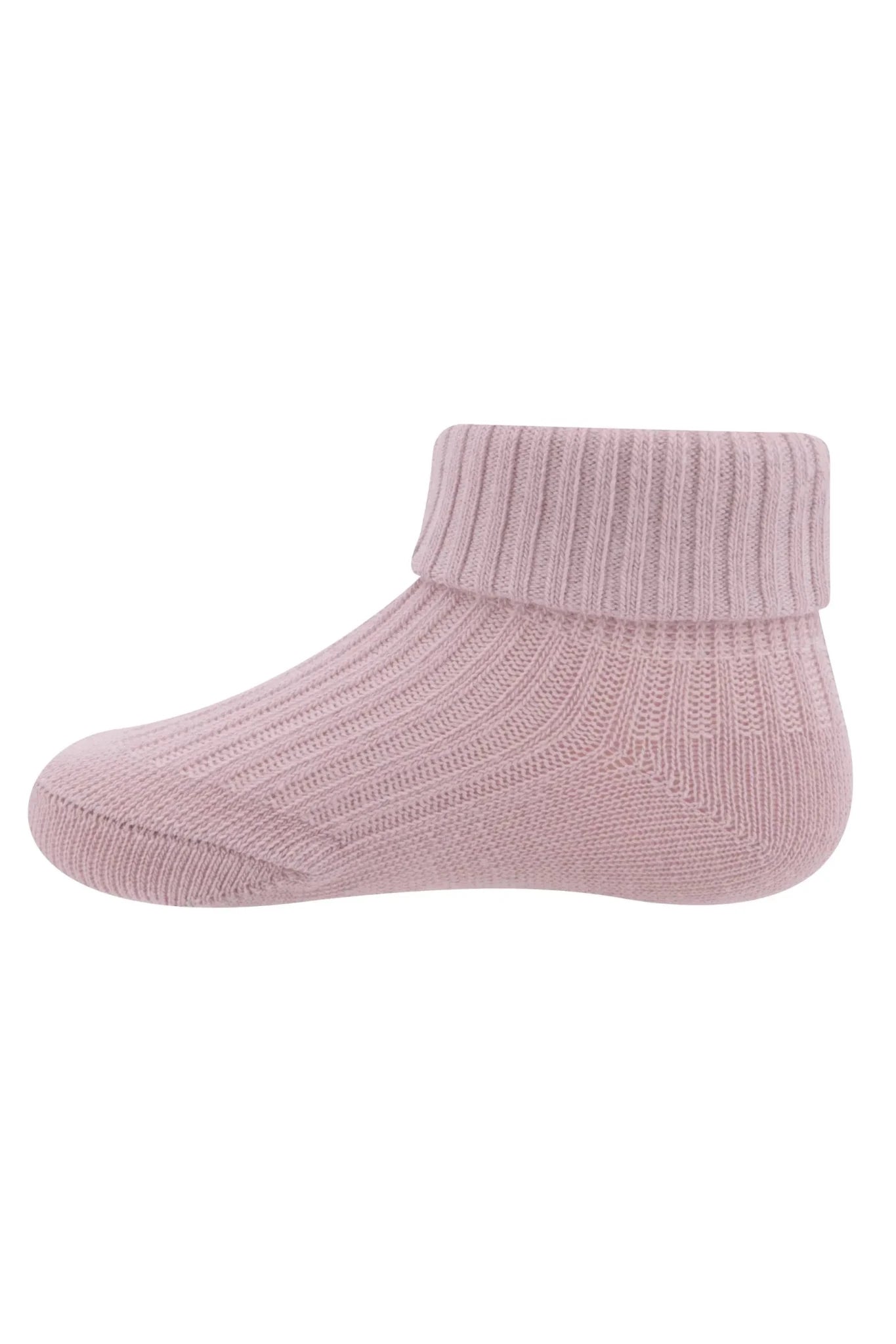 Sokken rib/omslag - dusty mauve van Ewers | Kids Conceptstore Le Fanfare