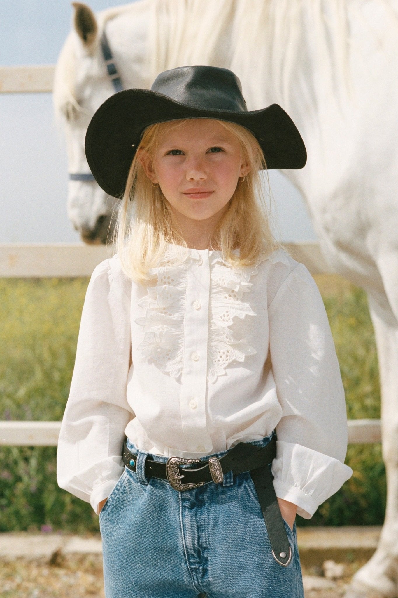 Soleil Blouse Whisper White van The New Society | Kids Conceptstore Le Fanfare