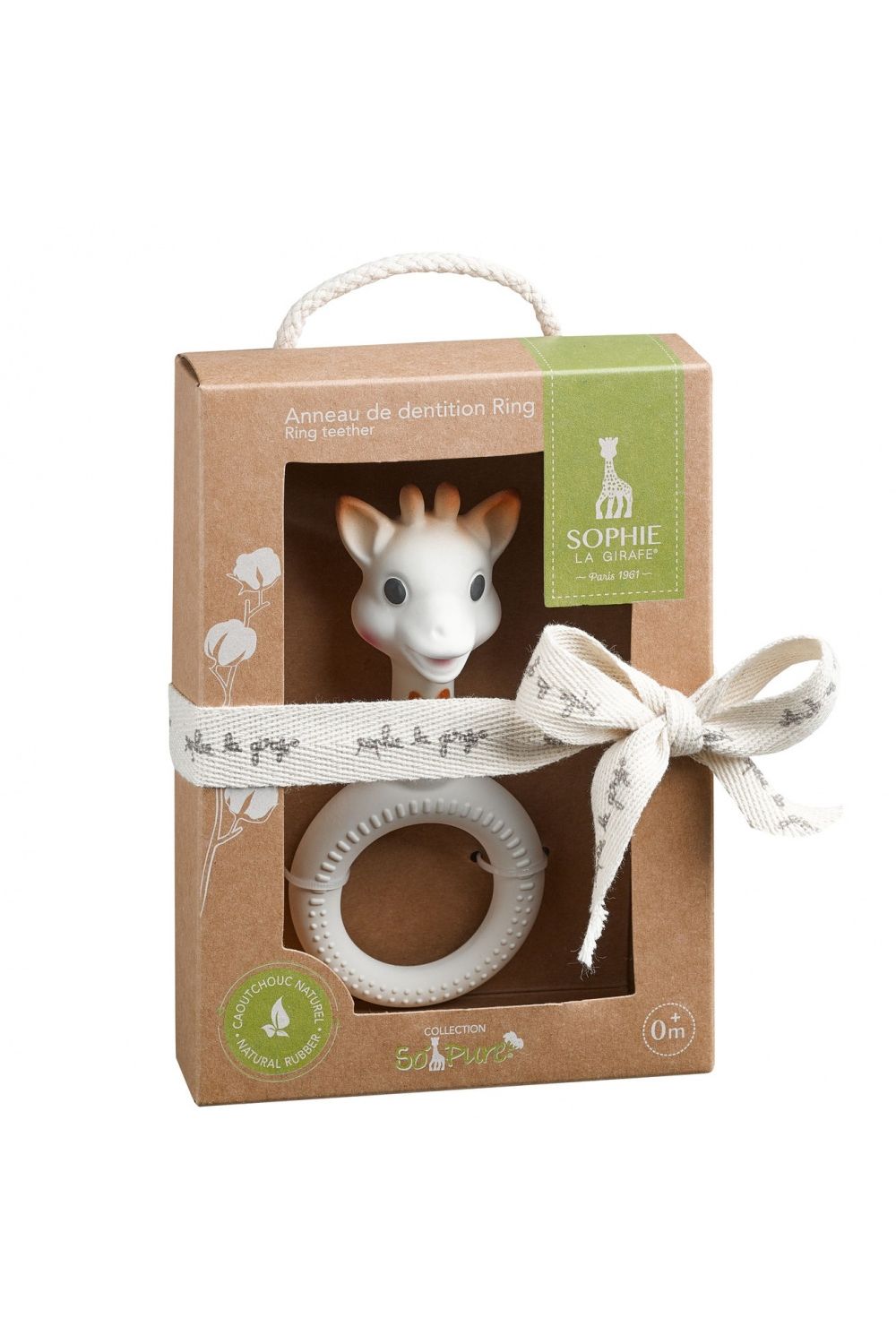 Sophie de giraf So'Pure bijtspeeltje met ring van Sophie de giraf | Kids Conceptstore Le Fanfare