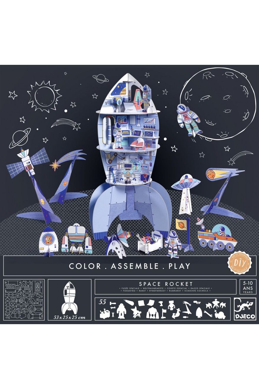 Space Rocket van Djeco | Kids Conceptstore Le Fanfare