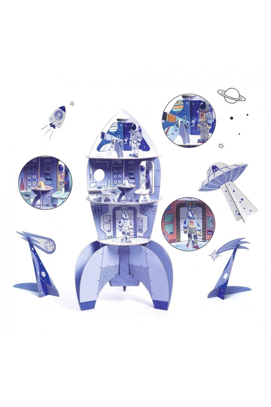 Space Rocket van Djeco | Kids Conceptstore Le Fanfare