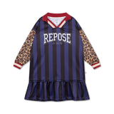 Sports jersey dress - Eclipse night color block van Repose AMS | Kids Conceptstore Le Fanfare