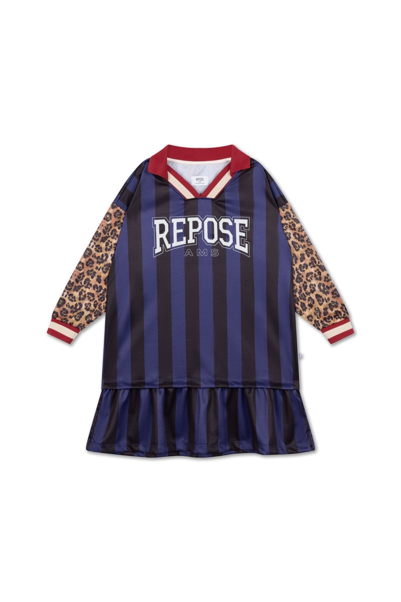 Sports jersey dress - Eclipse night color block van Repose AMS | Kids Conceptstore Le Fanfare