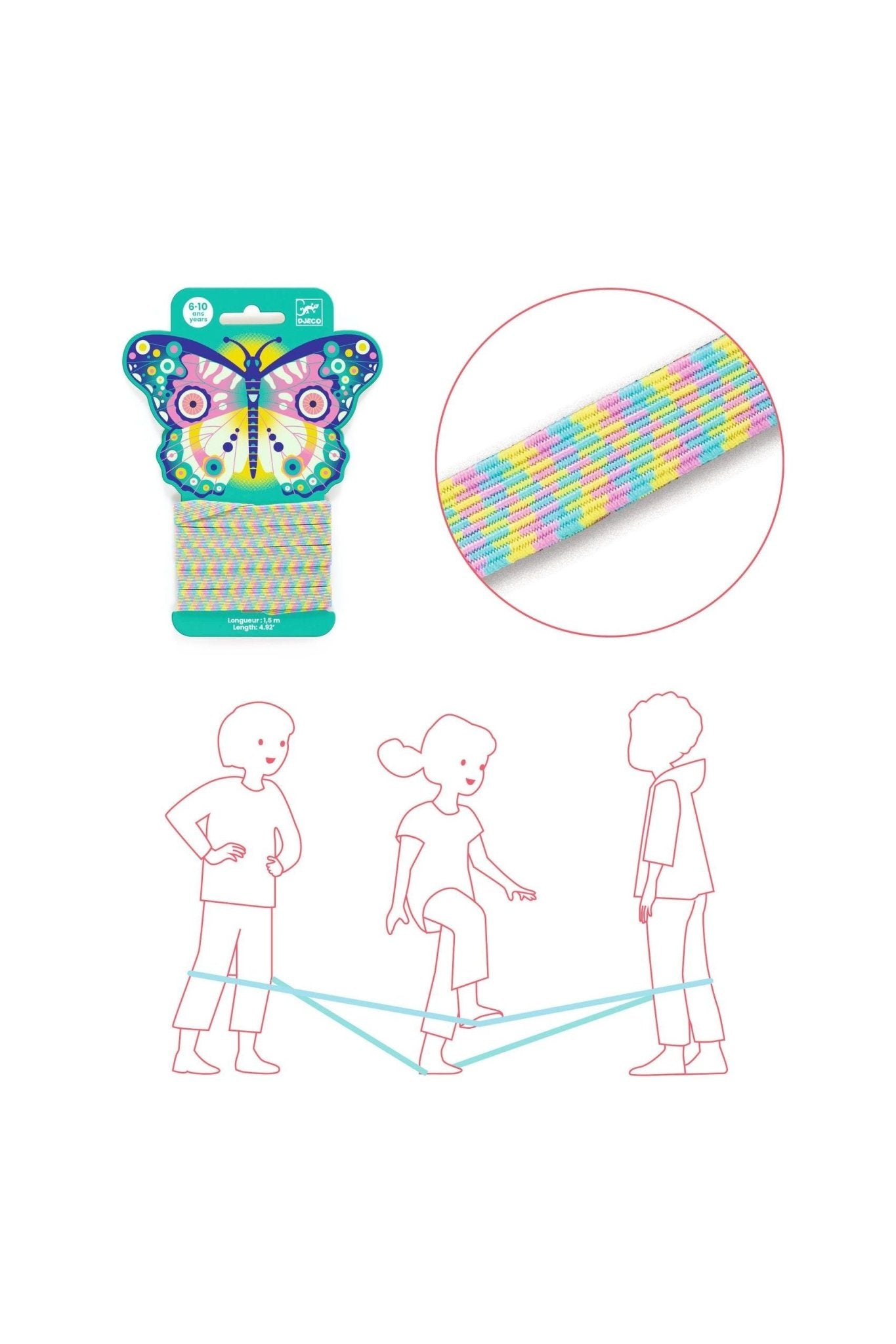 Springelastiek - Vlinder van Djeco | Kids Conceptstore Le Fanfare