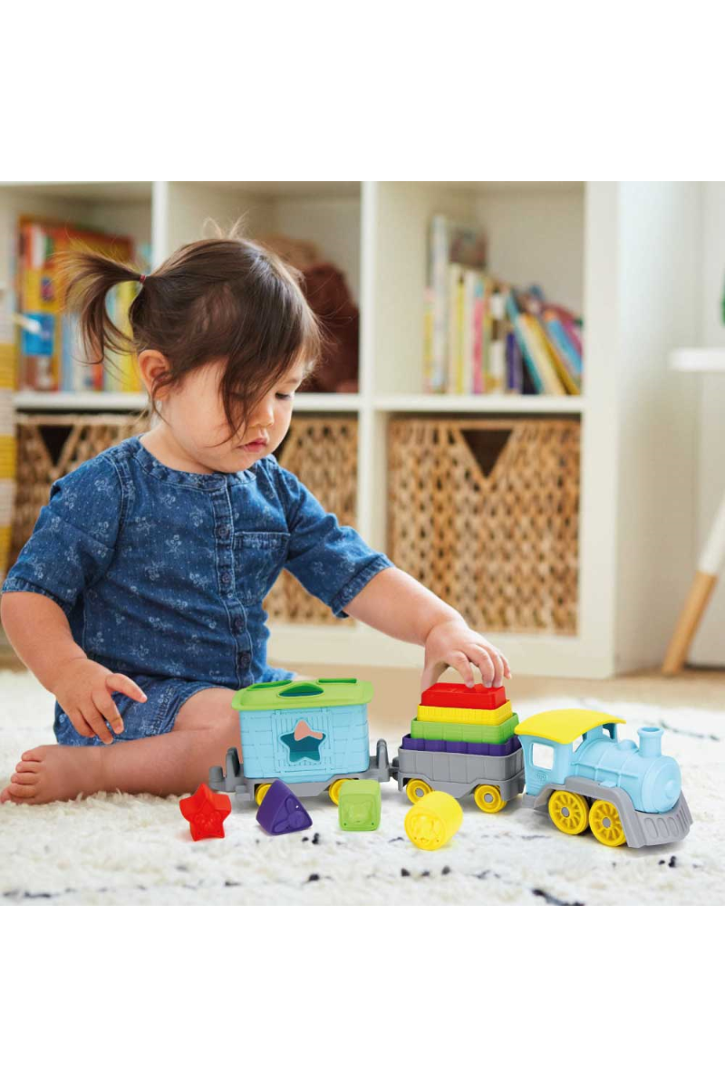 Stack & Sort Train Set van Green Toys | Kids Conceptstore Le Fanfare