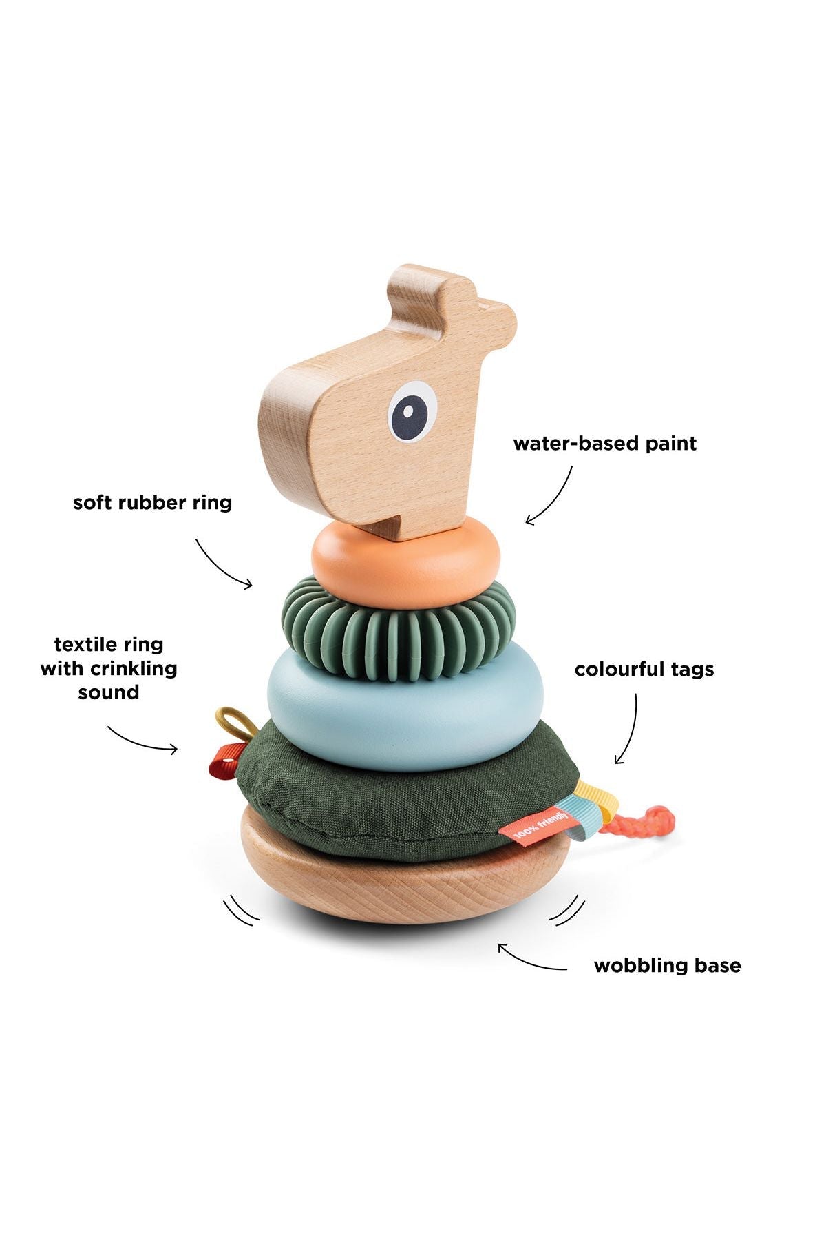 Stacking tower | Raffi - Colour mix van Done by Deer | Kids Conceptstore Le Fanfare