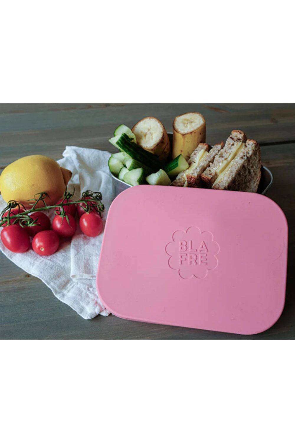 Stainless steel lunch box - pink van Blafre | Kids Conceptstore Le Fanfare