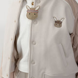 Stanzen Clip | Sporty Bunny - Taupe Nubuck van Donsje Amsterdam | Kids Conceptstore Le Fanfare