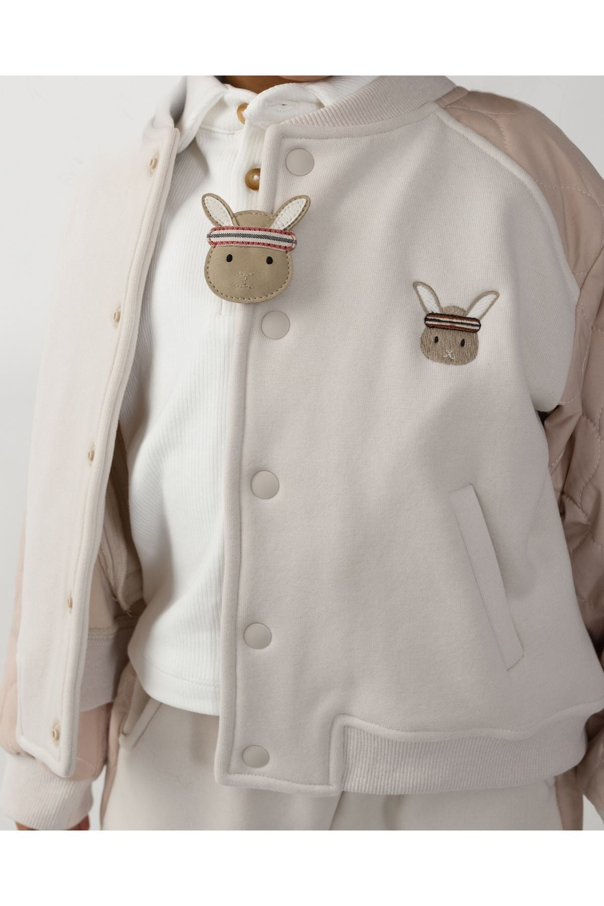 Stanzen Clip | Sporty Bunny - Taupe Nubuck van Donsje Amsterdam | Kids Conceptstore Le Fanfare