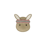 Stanzen Clip | Sporty Bunny - Taupe Nubuck van Donsje Amsterdam | Kids Conceptstore Le Fanfare