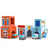 Stapelblokken voertuigen van Djeco | Kids Conceptstore Le Fanfare