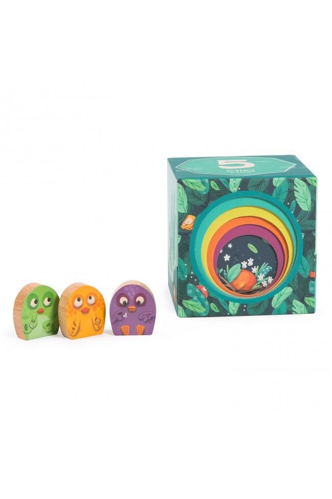 Stapelkubussen Dans La Jungle van Moulin Roty | Kids Conceptstore Le Fanfare