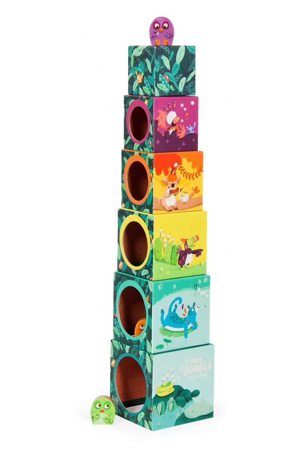 Stapelkubussen Dans La Jungle van Moulin Roty | Kids Conceptstore Le Fanfare