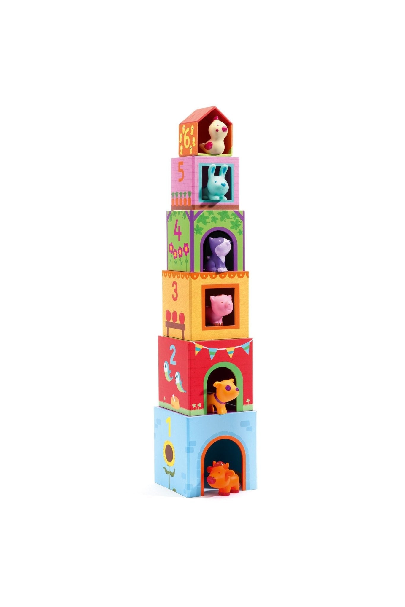 Stapelspel topanifarm van Djeco | Kids Conceptstore Le Fanfare