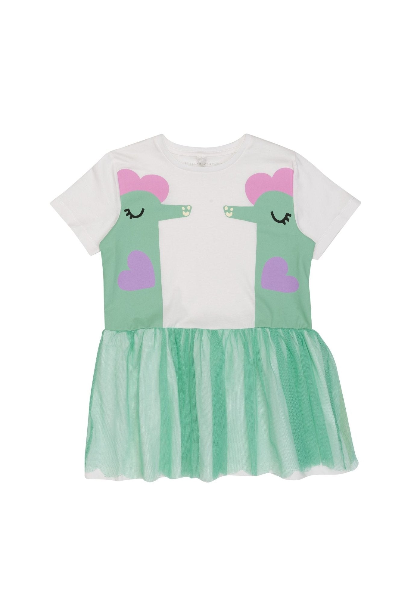 Stella McCartney Jersey Dress Ivory van Stella McCartney | Kids Conceptstore Le Fanfare
